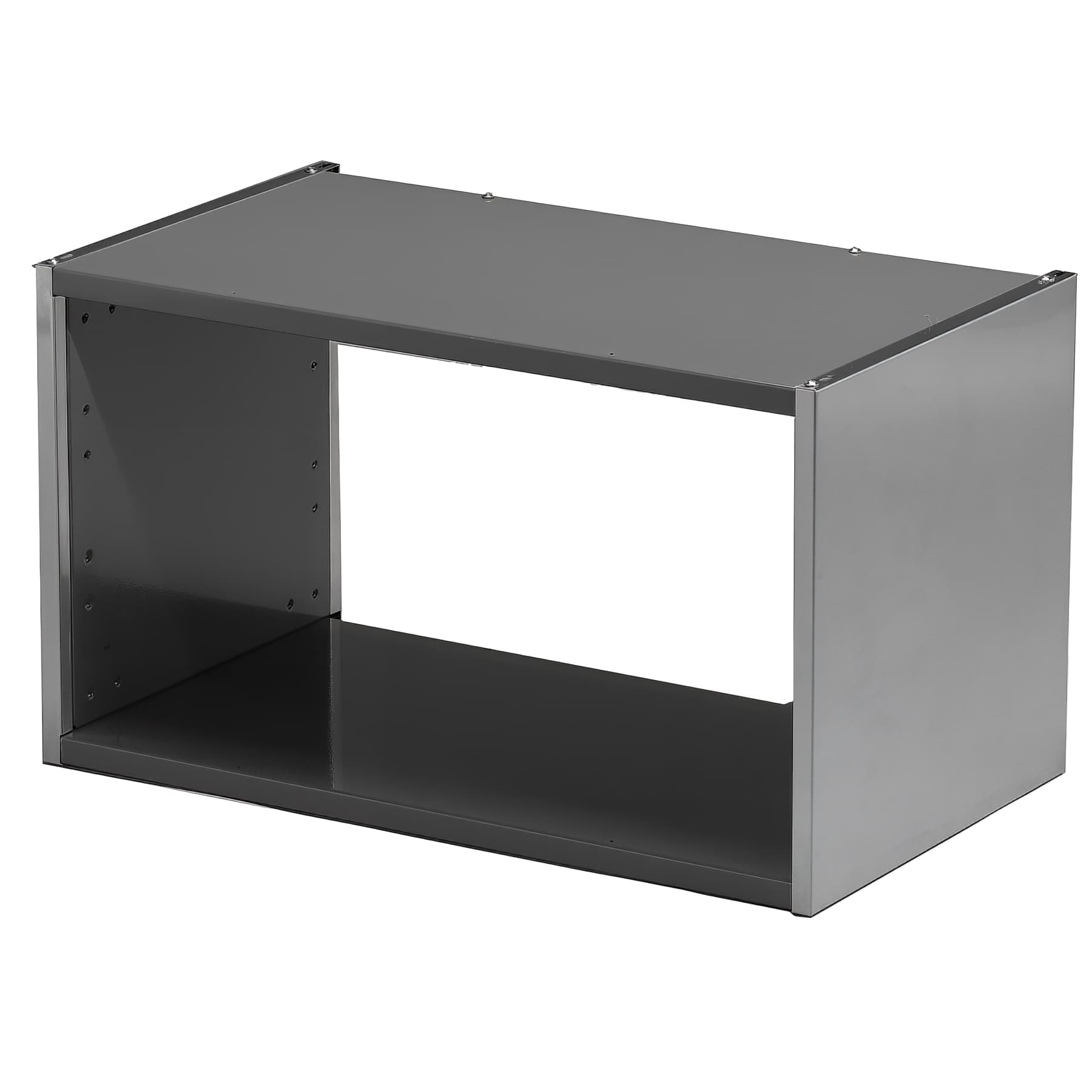 Meuble de cuisine haut en métal niche micro ondes MODERNA METALLINE ANTHRACITE 60x35 hauteur 35cm