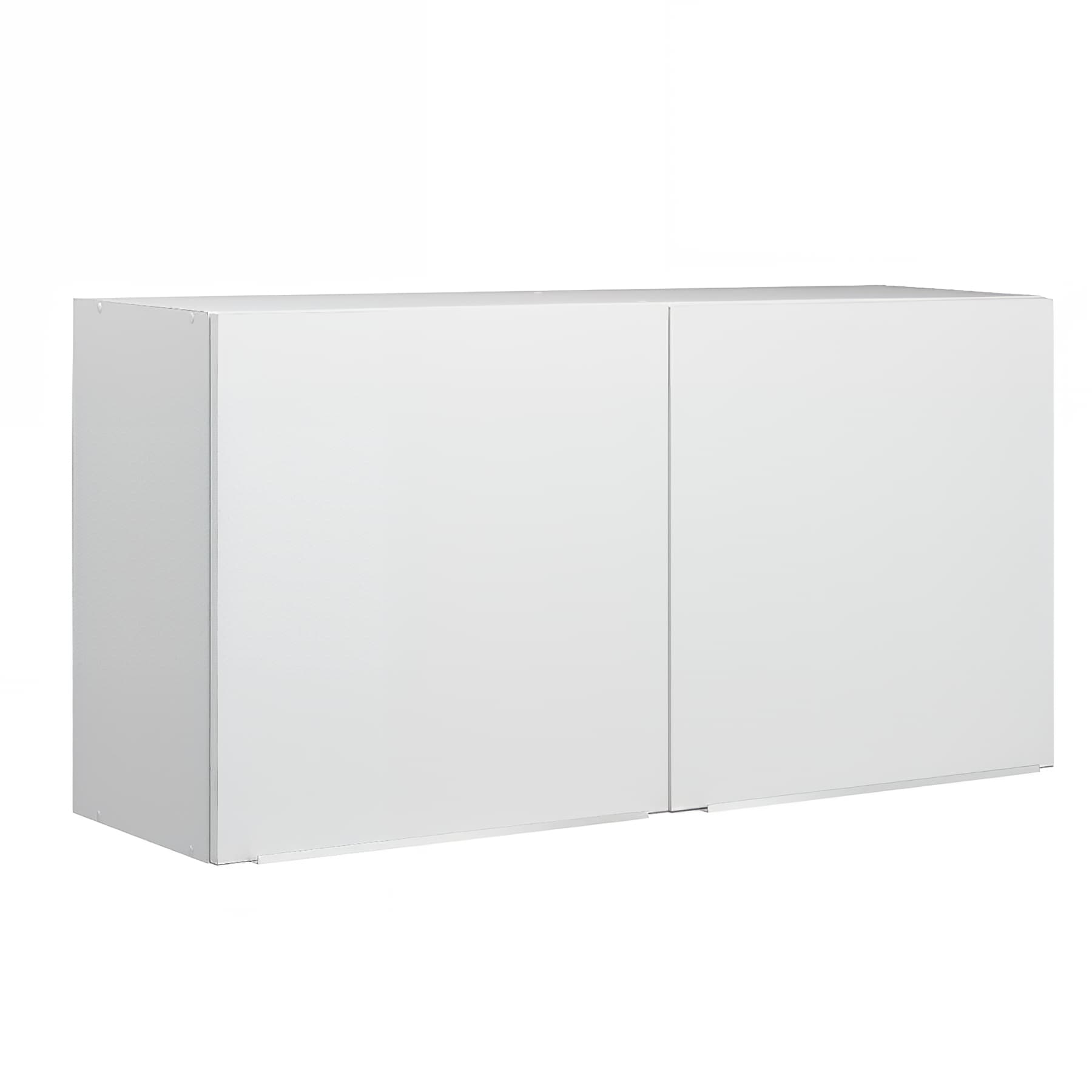 Meuble de cuisine haut MODERNA CLASSIK 120x35 hauteur 60cm 2 portes poignée alu brossé compatible micro ondes et hotte MODERNA