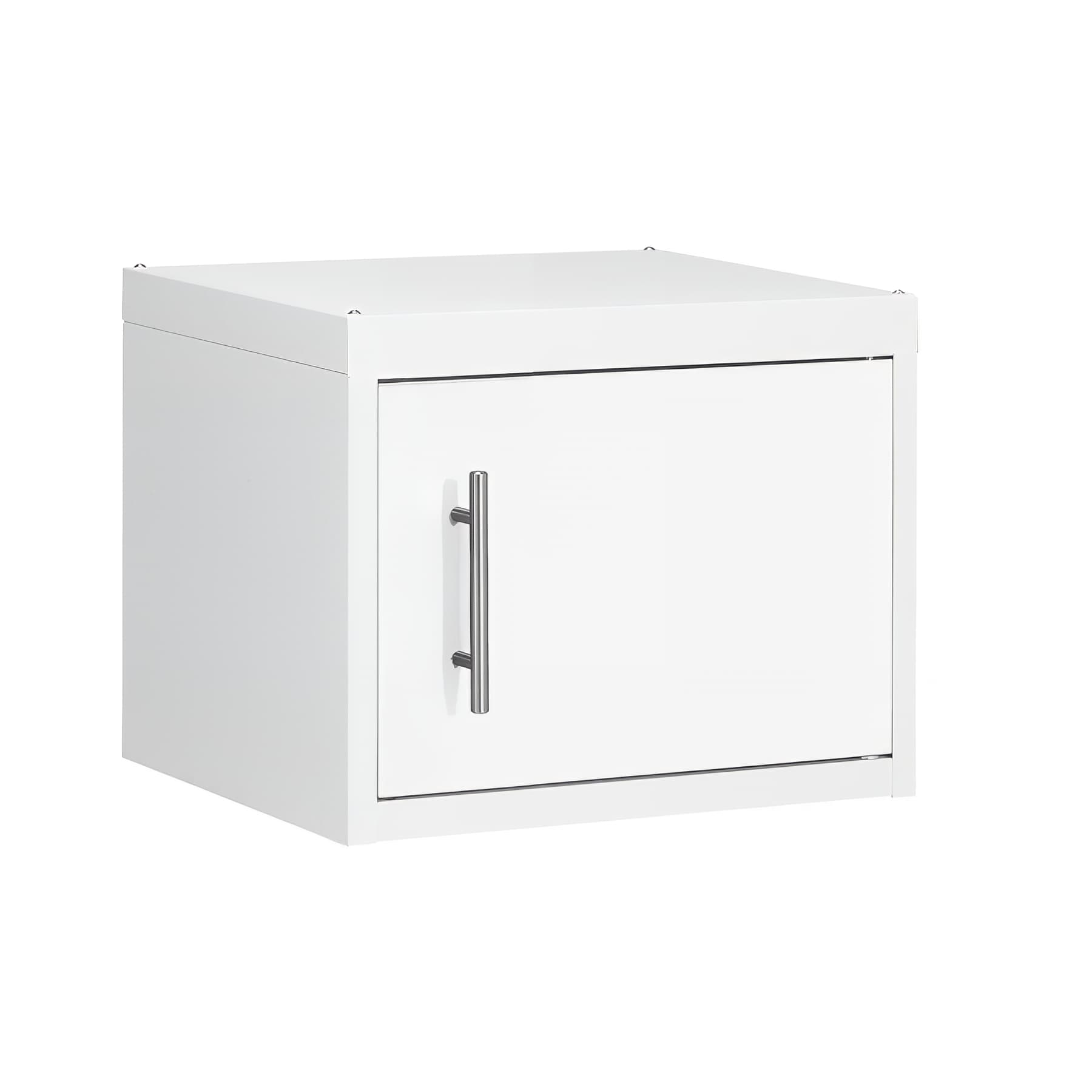Meuble de cuisine haut en métal MODERNA CLIPMETAL 1 porte 40x35 hauteur 35 cm couleur blanc GLACIER