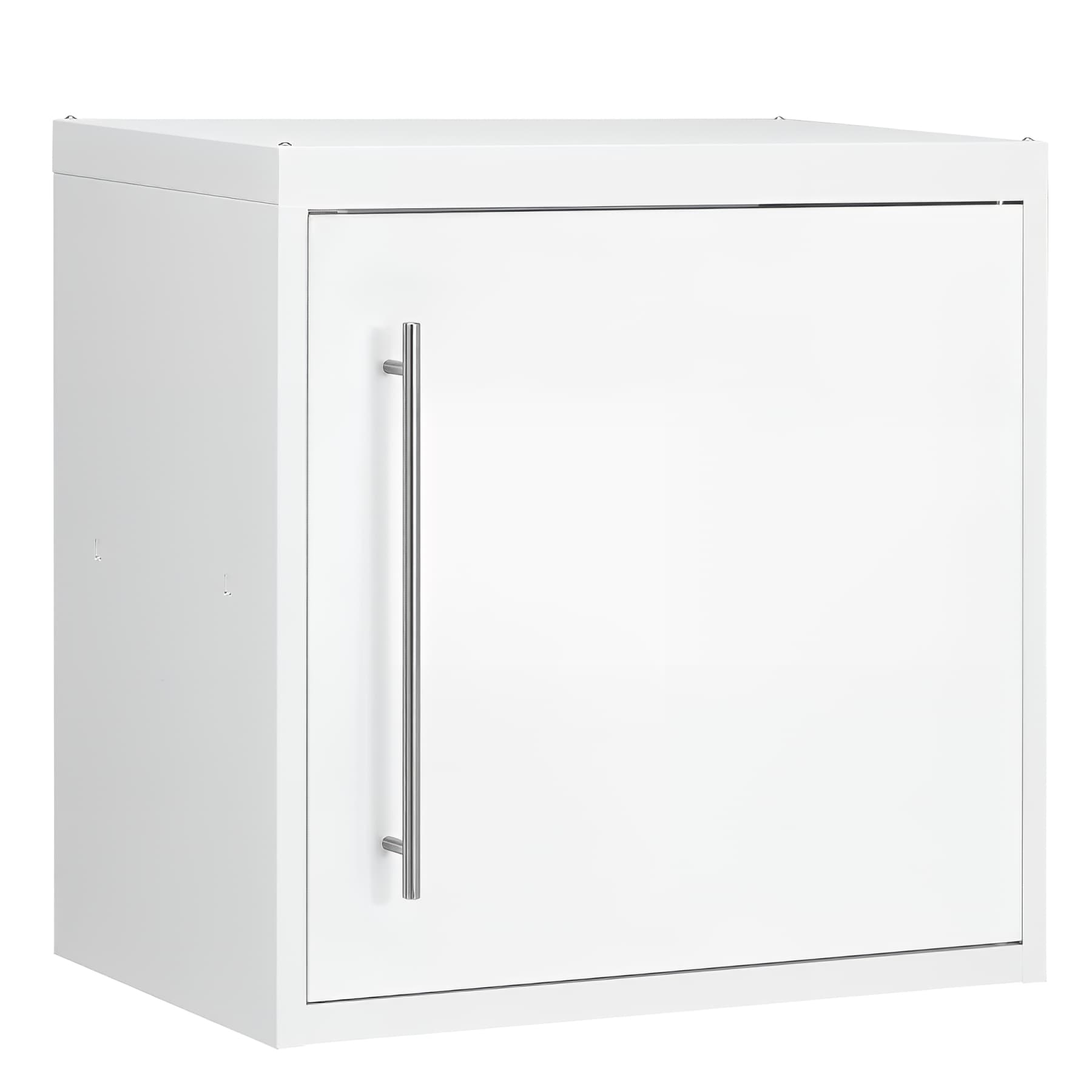 Meuble de cuisine haut en métal MODERNA CLIPMETAL 1 porte 60x60 hauteur 35 cm couleur blanc GLACIER