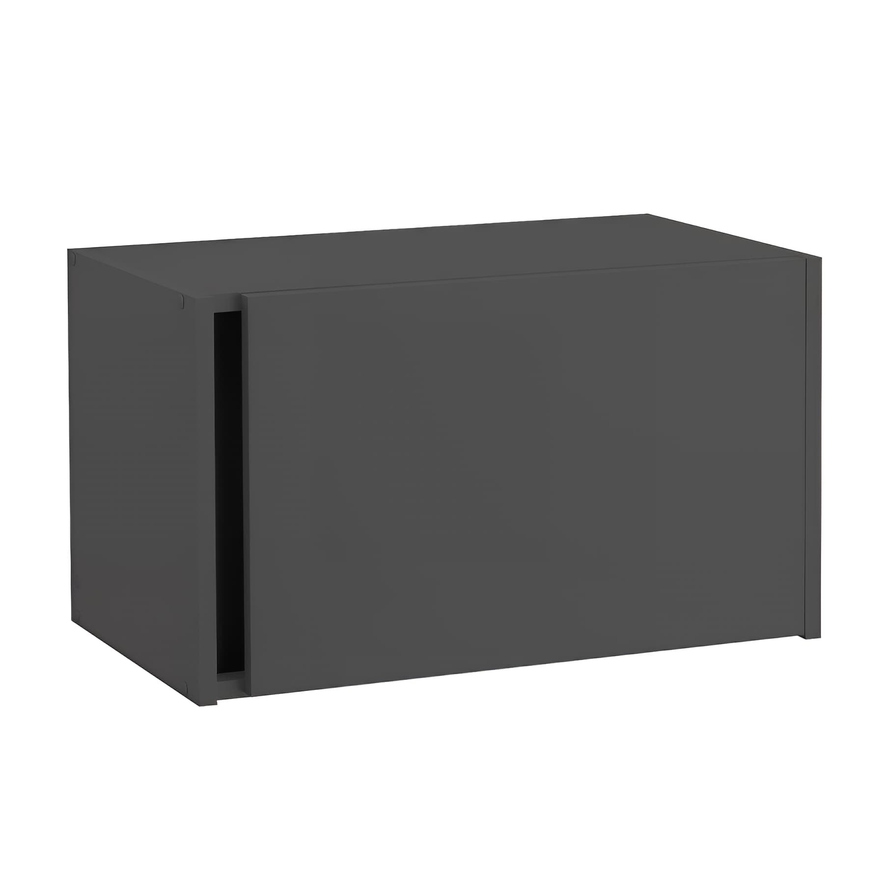 Meuble de cuisine sur hotte MODERNA URBAN couleur ANTHRACITE 60x35 hauteur 30cm 1 porte ouverture vers le haut