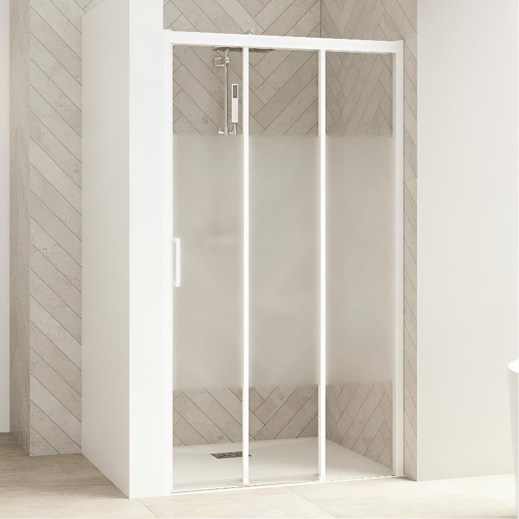 Paroi de douche kinedo Smart Design 1 volet coulissant avec seuil extensible 167/180 chromé
