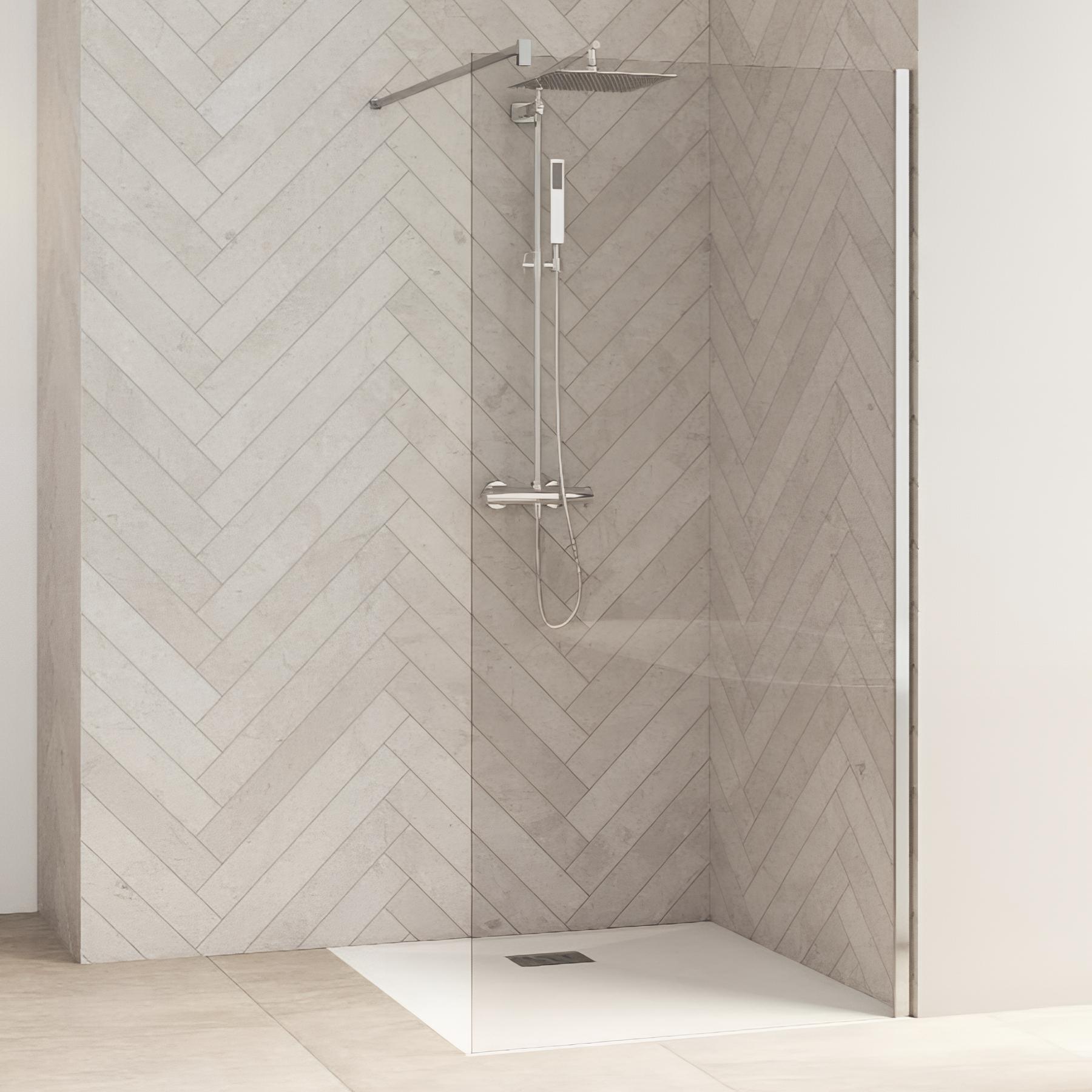 Paroi de douche kinedo Smart Design Solo 60 chromé