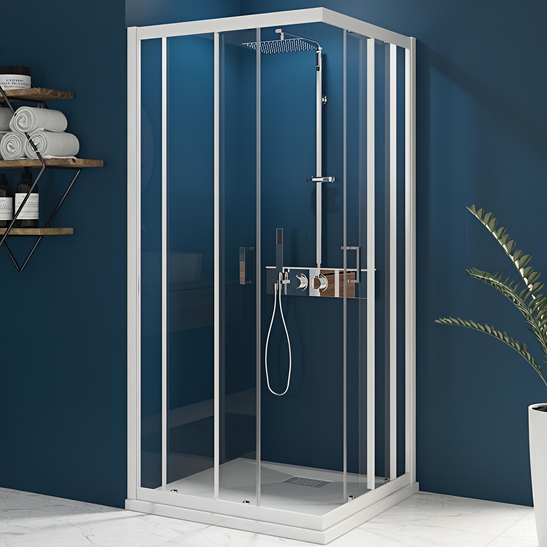 Accès d'angle coulissant KINEDO Smart Express 70x70 blanc