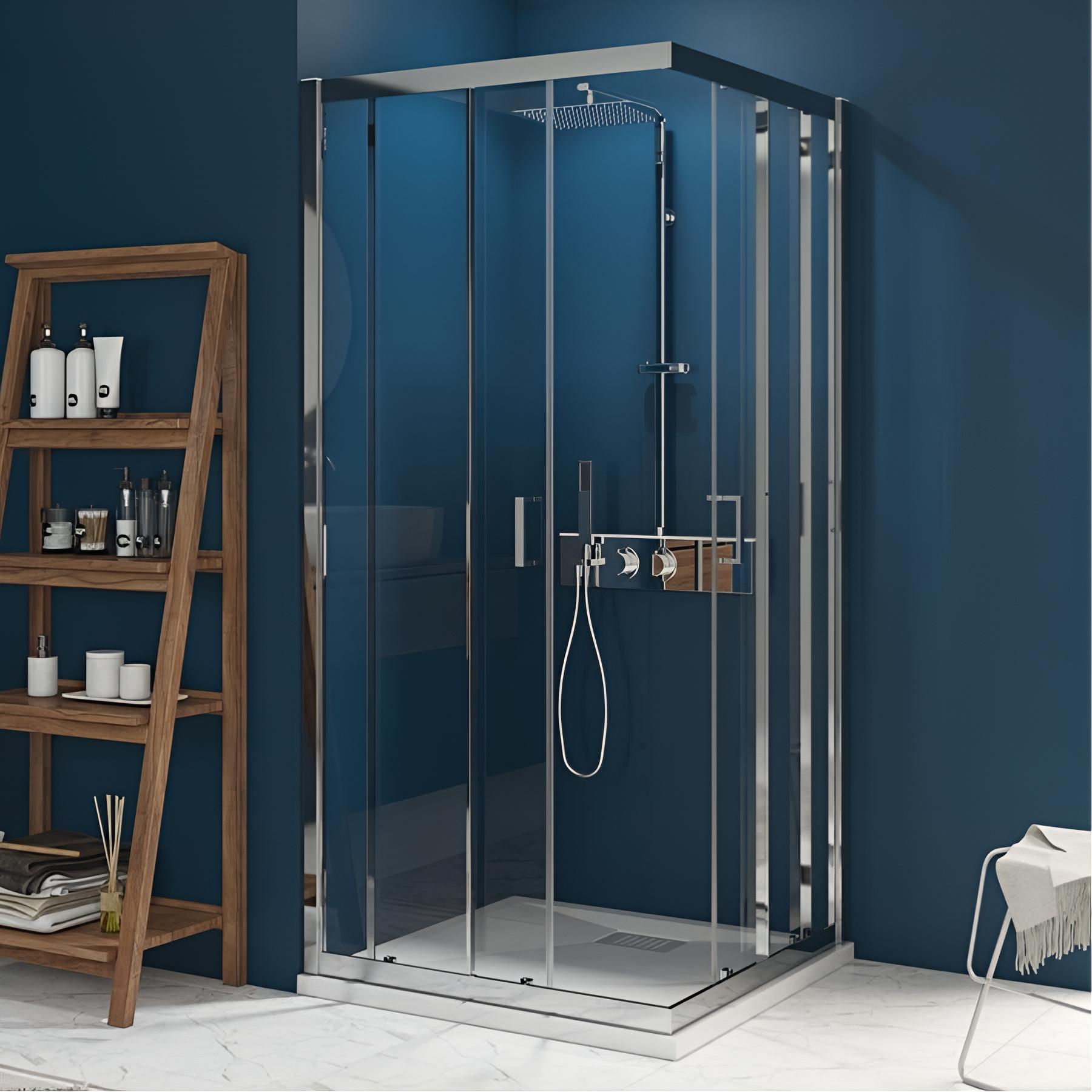 Accès d'angle coulissant KINEDO Smart Express 70x70 chromé