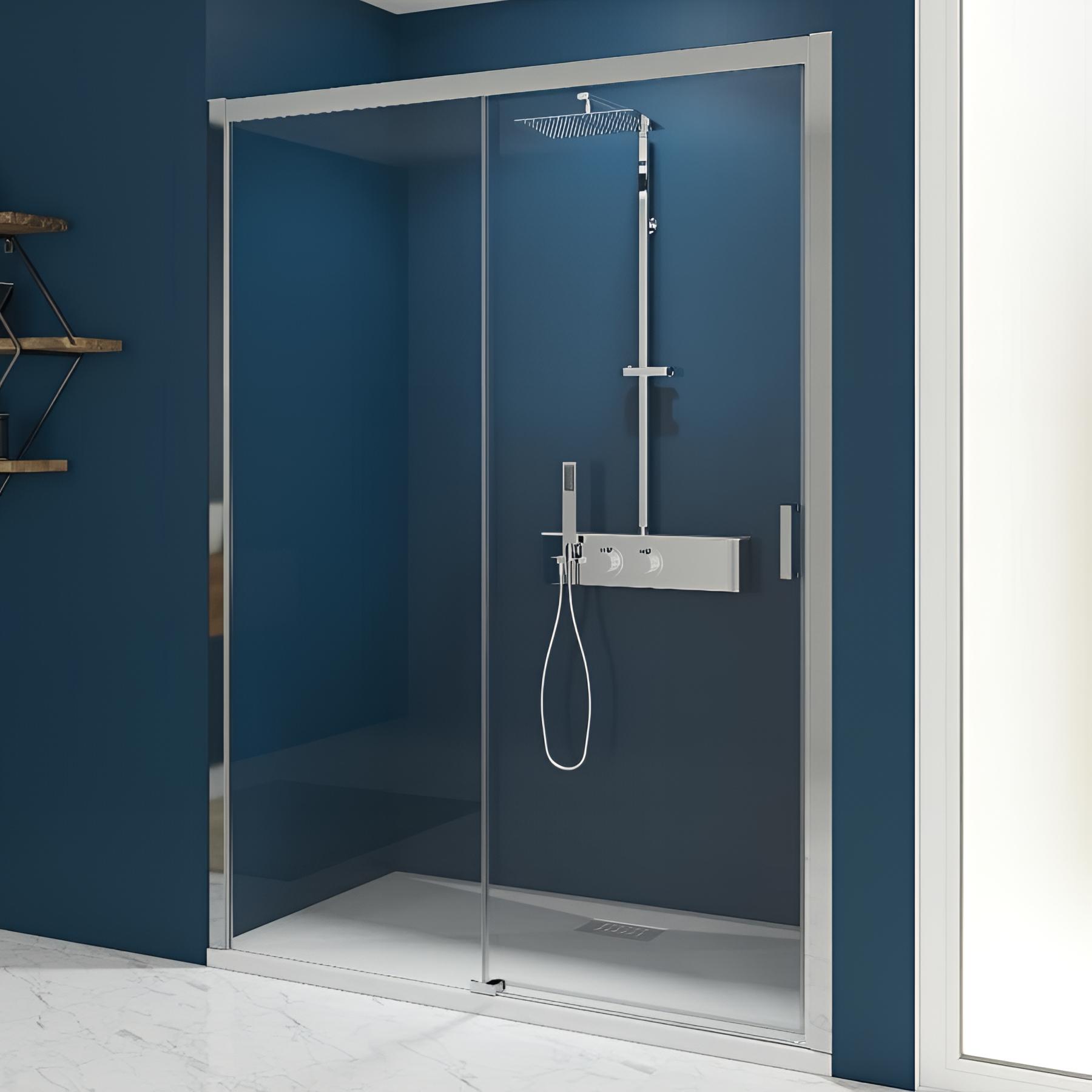 Paroi de douche coulissante Kinédo SMART Express C sans seuil (PMR) L1,40m gauche