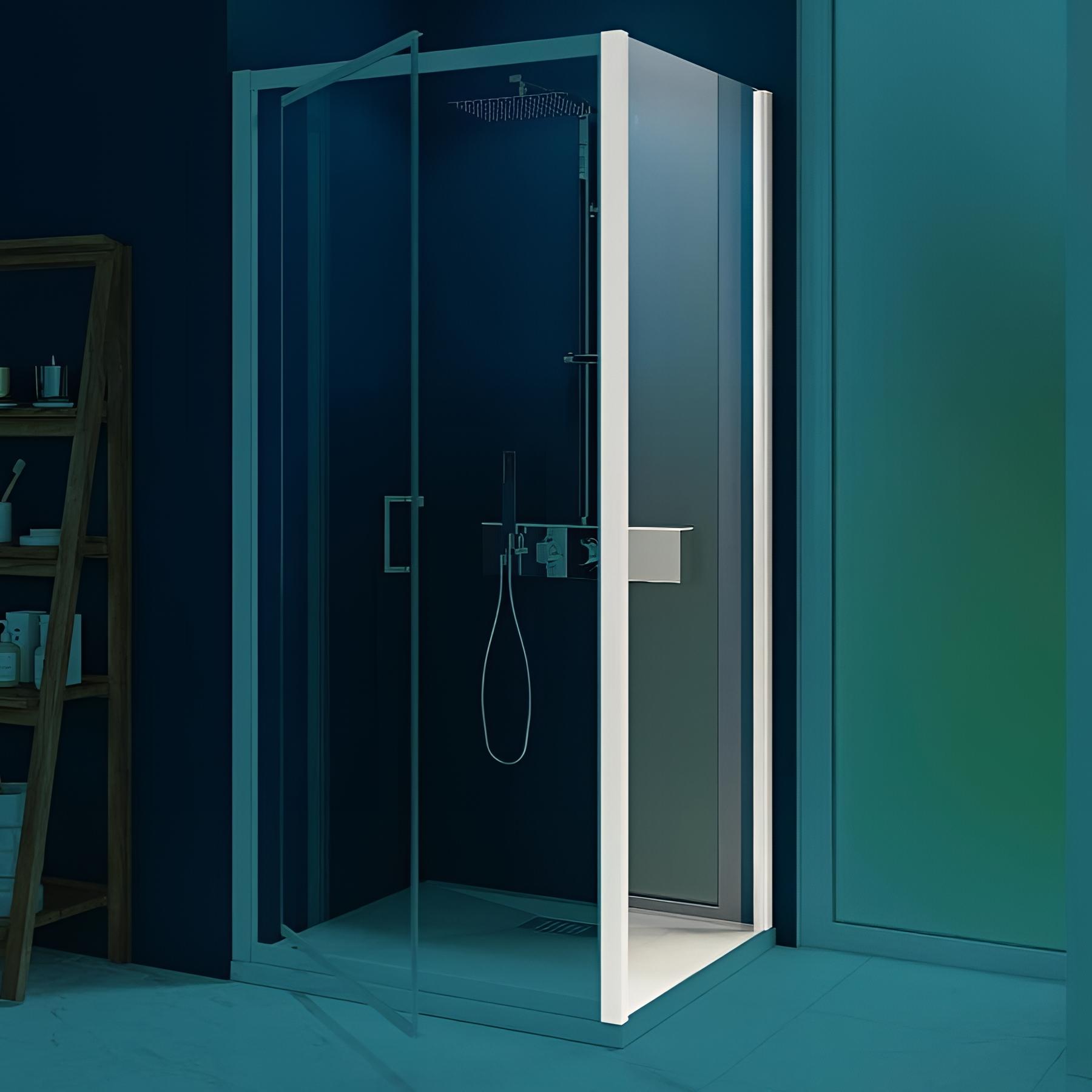 Paroi de douche fixe SMART Express 80 H 1,90 m blanc