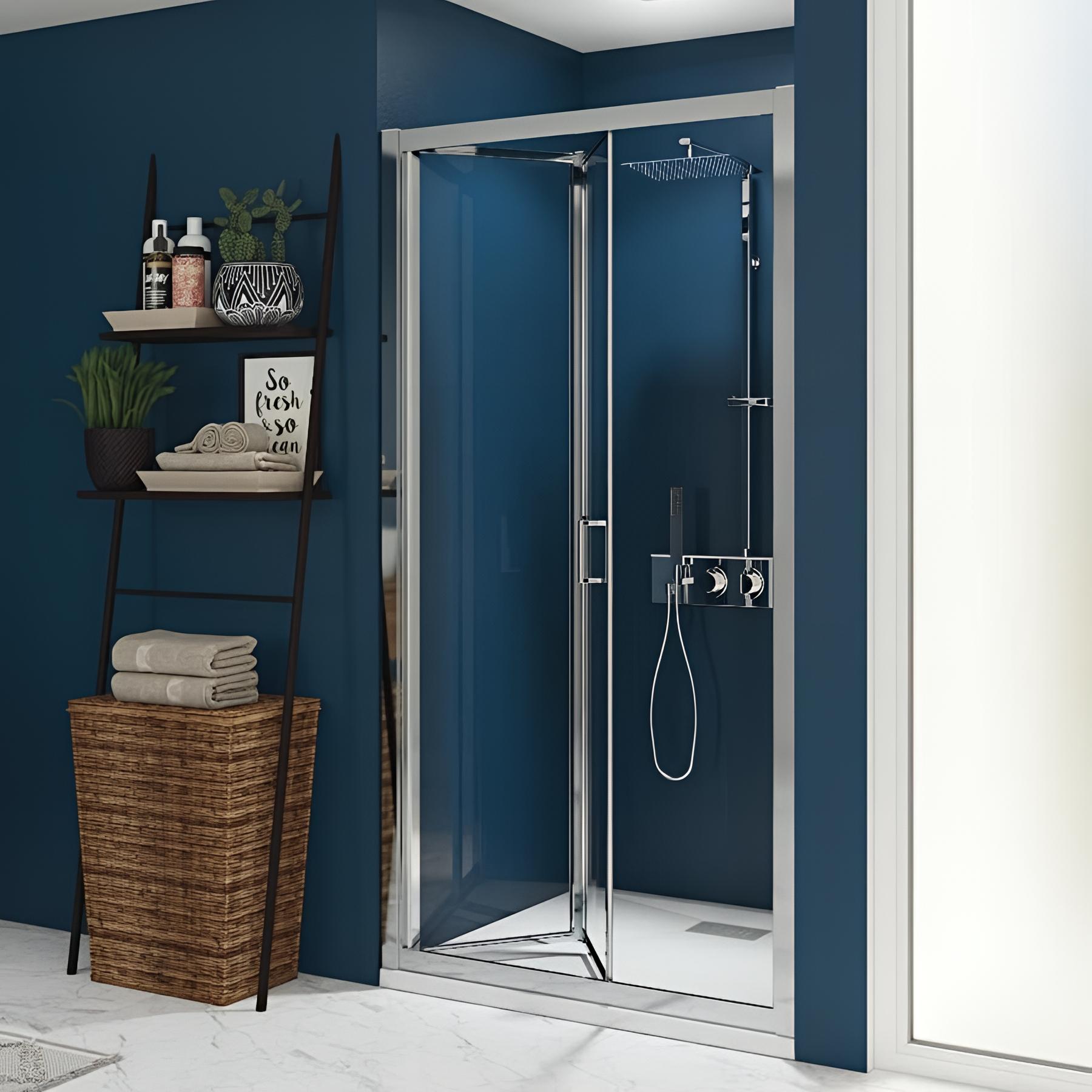 Porte de douche pliante gain de place KINEDO Smart Express S L80cm