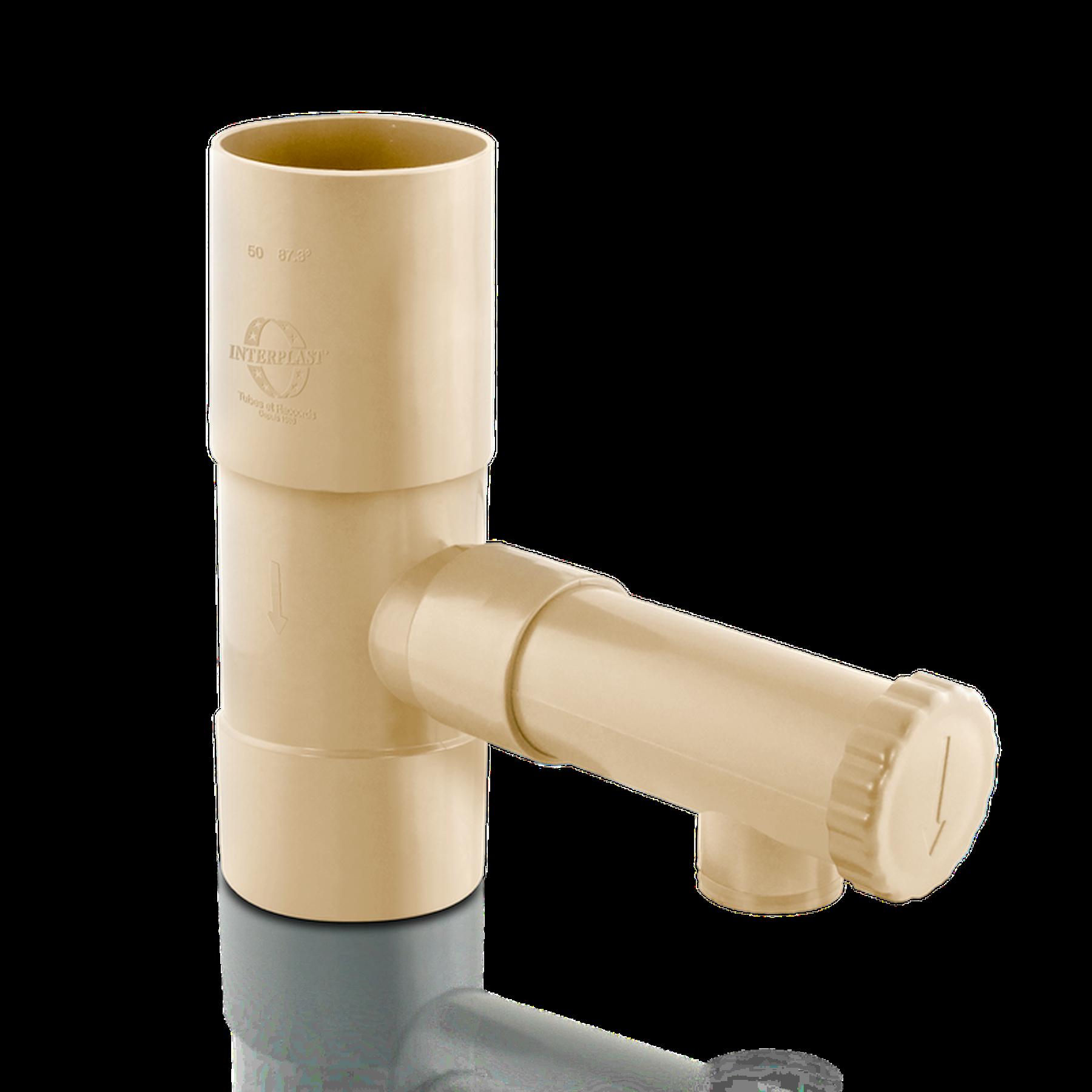 Collecteur récupérateur d'eau de pluie Gamme PRO sable pour tuyau Ø50