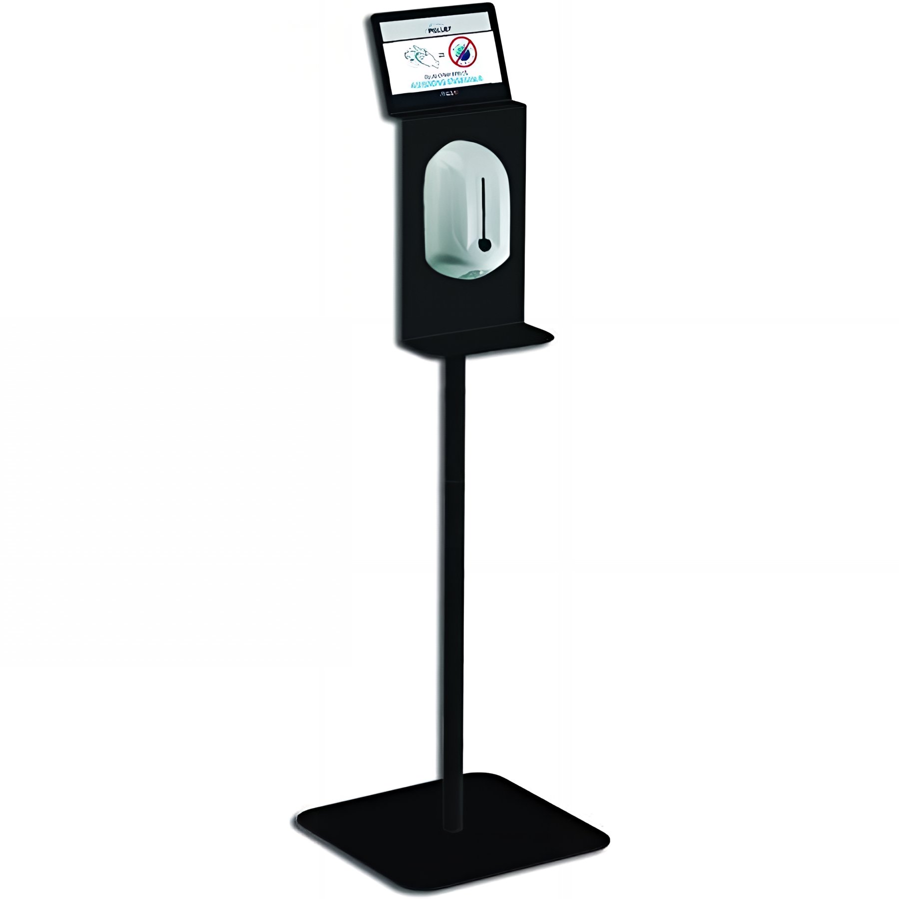 Station de désinfection avec Distributeur de savon Gamme PRO PELLET automatique 1100 ml blanc