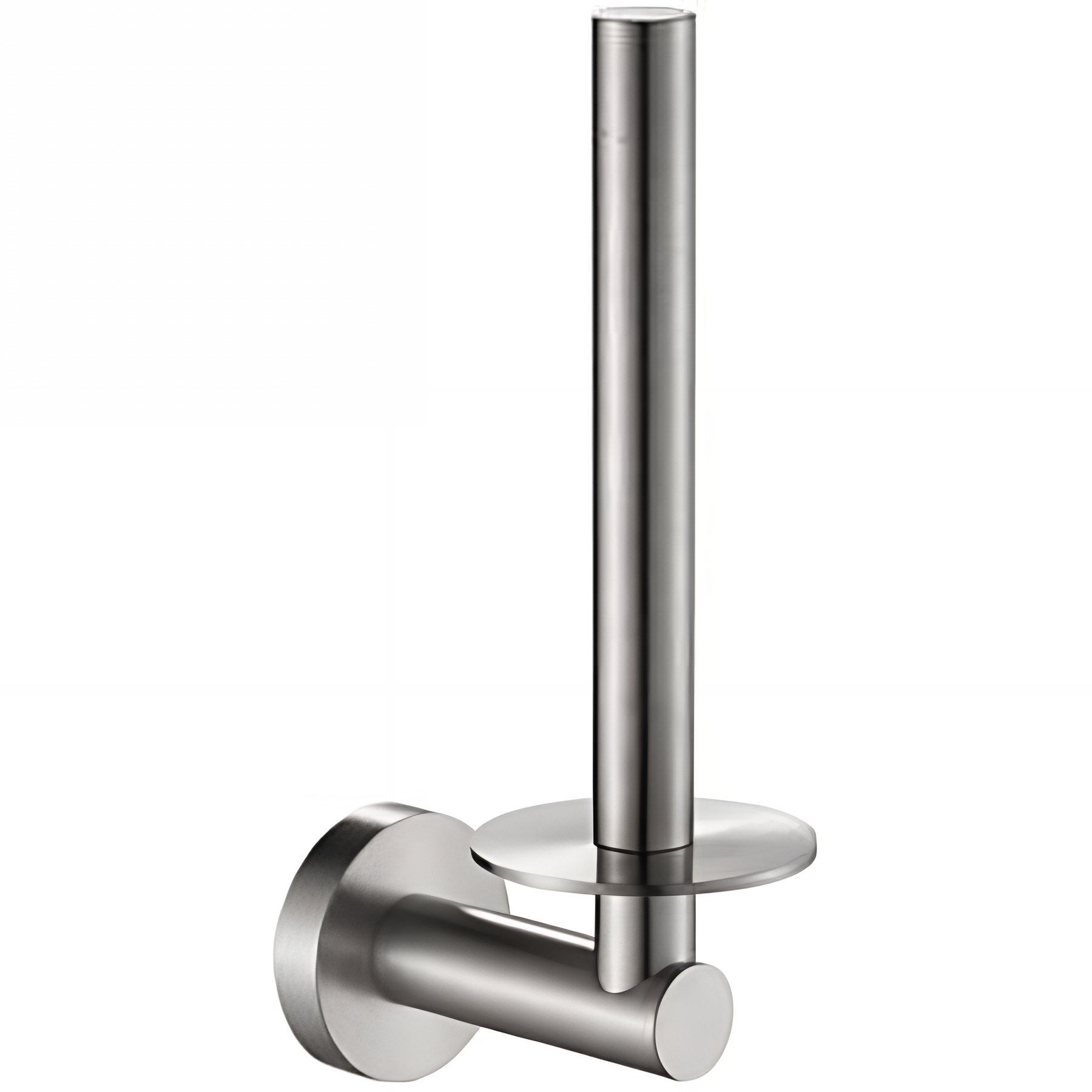 Réserve papier WC 1 rouleau 53x175x87 mm inox brossé