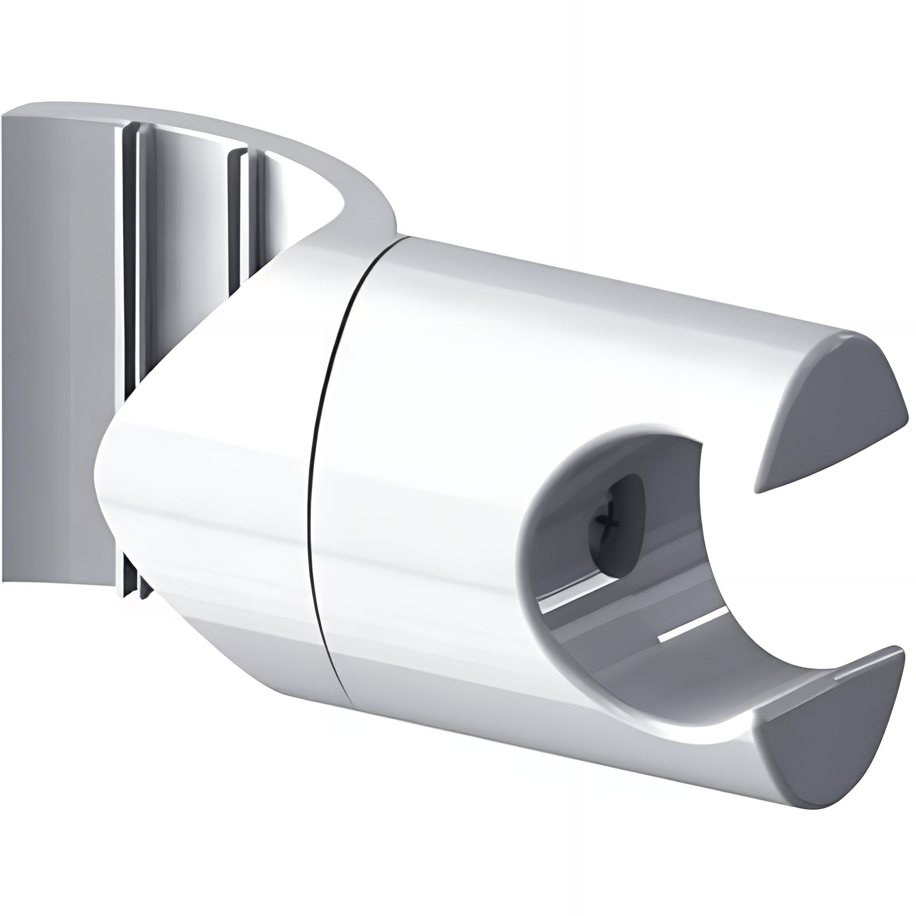 Support douchette Gamme PRO PELLET coulissant pour barres Ø 38 x 25 mm résine de synthèse blanc