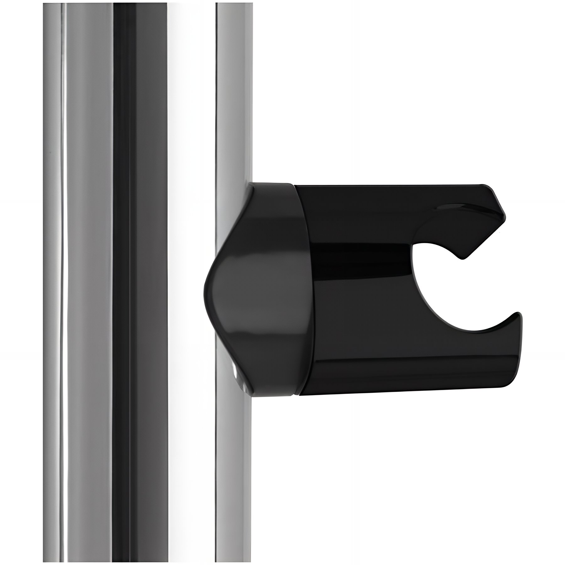 Support douchette Gamme PRO PELLET coulissant pour barres Ø 38x25 mm résine gris anthracite