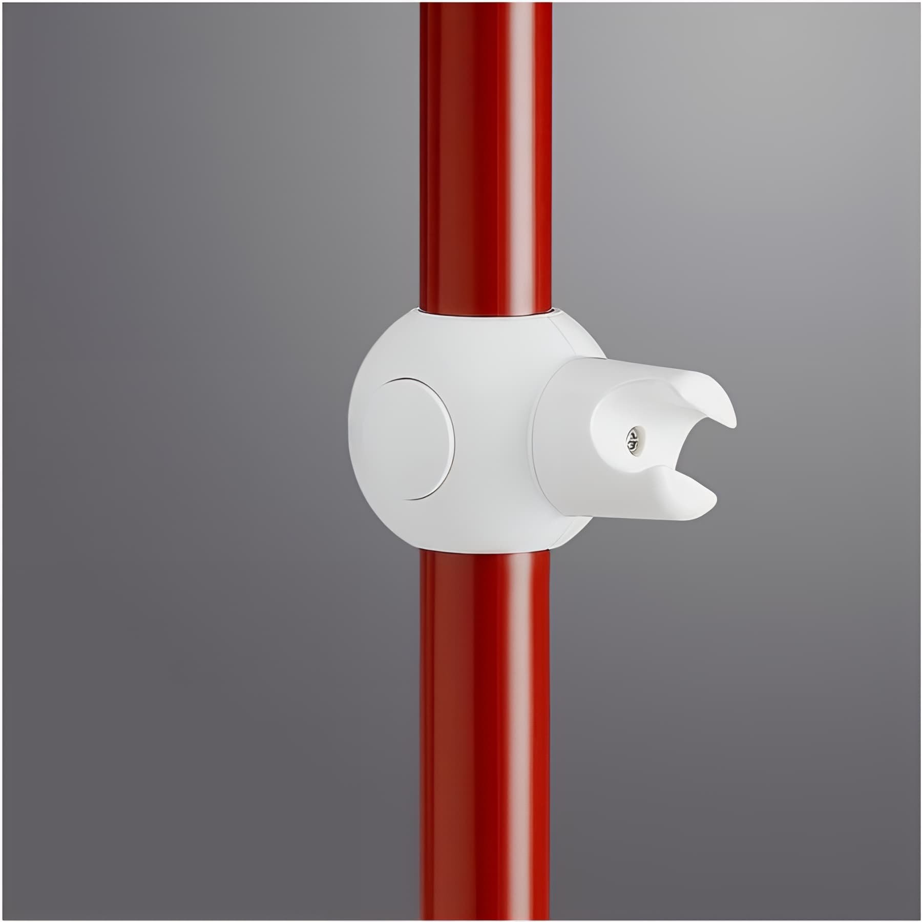 Support douchette Gamme PRO PELLET coulissant pour barres Ø 253032 et 33 mm plastique blanc