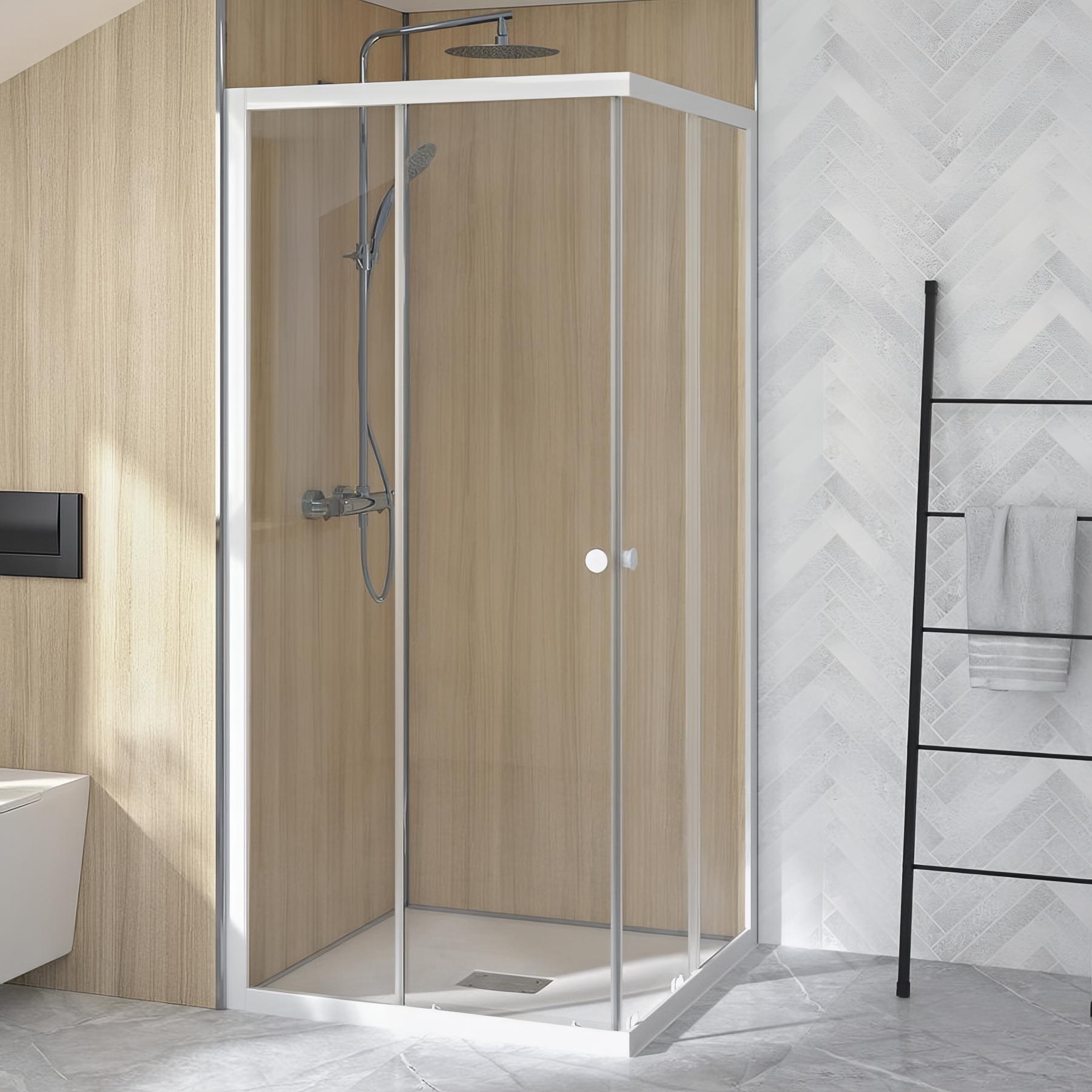 Porte de douche Kinedo SUPRA gauche (à coupler avec porte droite) L 70cm H 1,90 m blanc