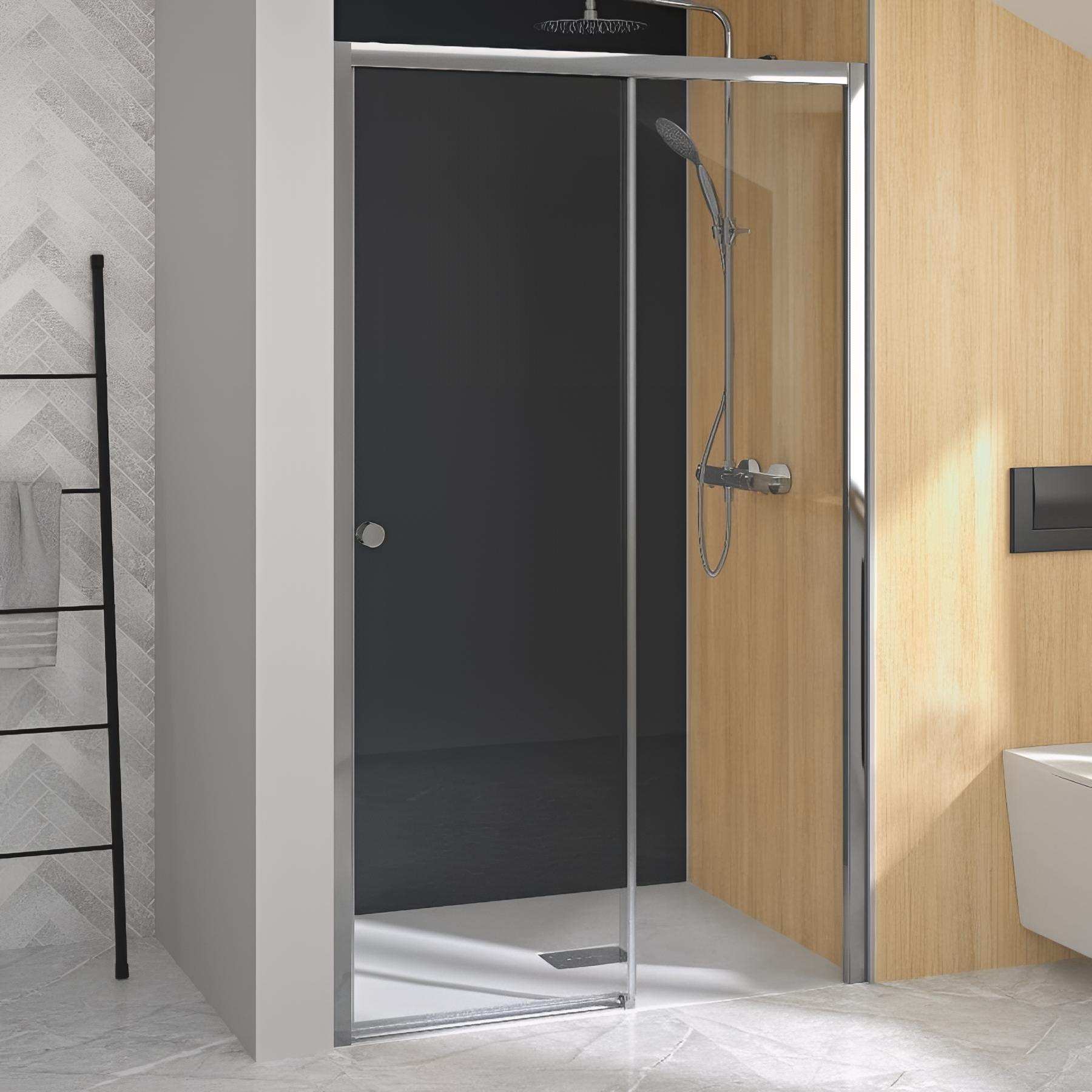 Paroi Supra Accès d'angle coulissant 90x90 blanc