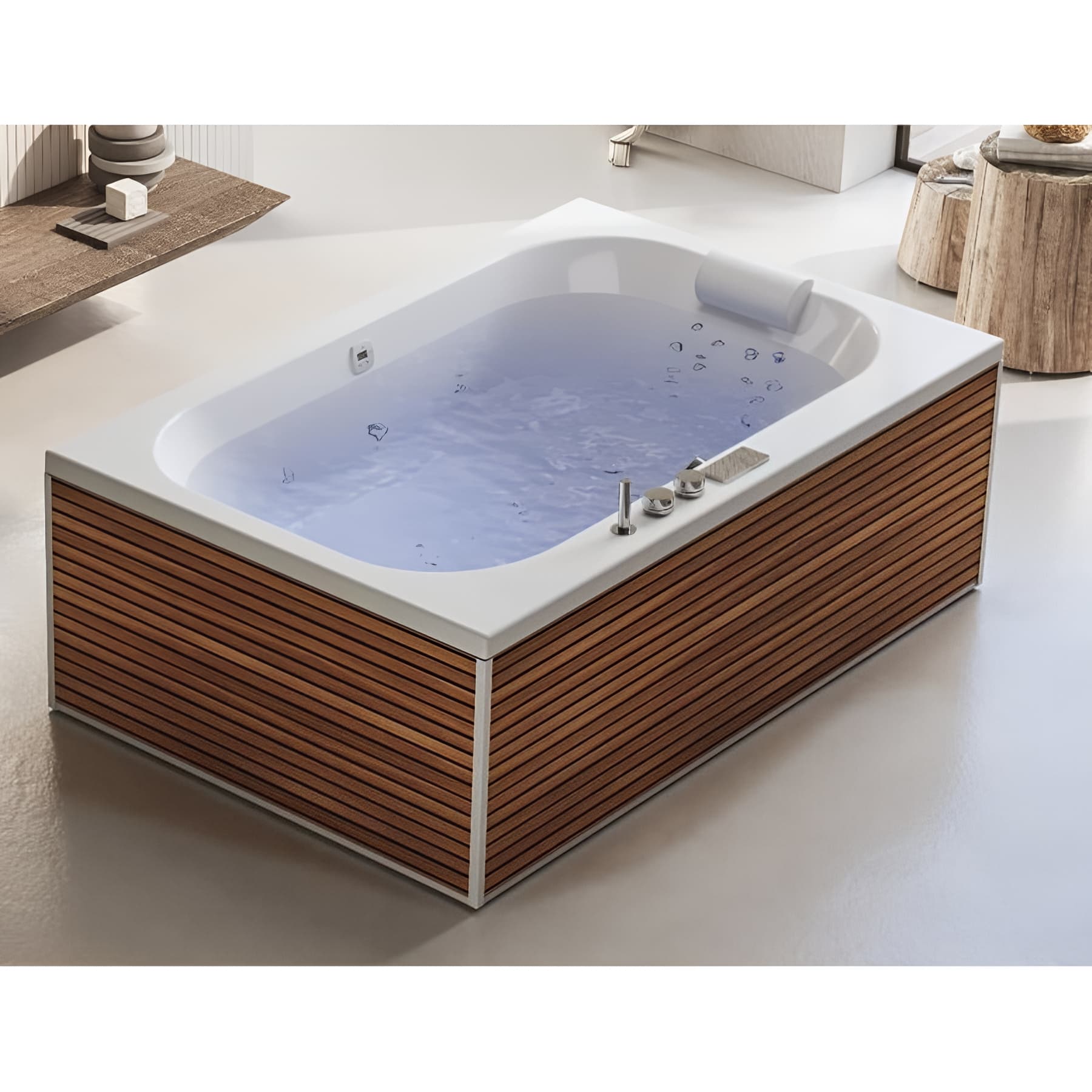 Retour de tablier acrylique Biocryl coloris CLAUSTRA largeur 70cm pour baignoires KINEDO sauf STAR et SAMBA